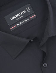 Plain Black Classic Fit Shirt FS1324-3RF-15