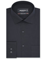 Plain Black Classic Fit Shirt FS1324-3RF-14.5