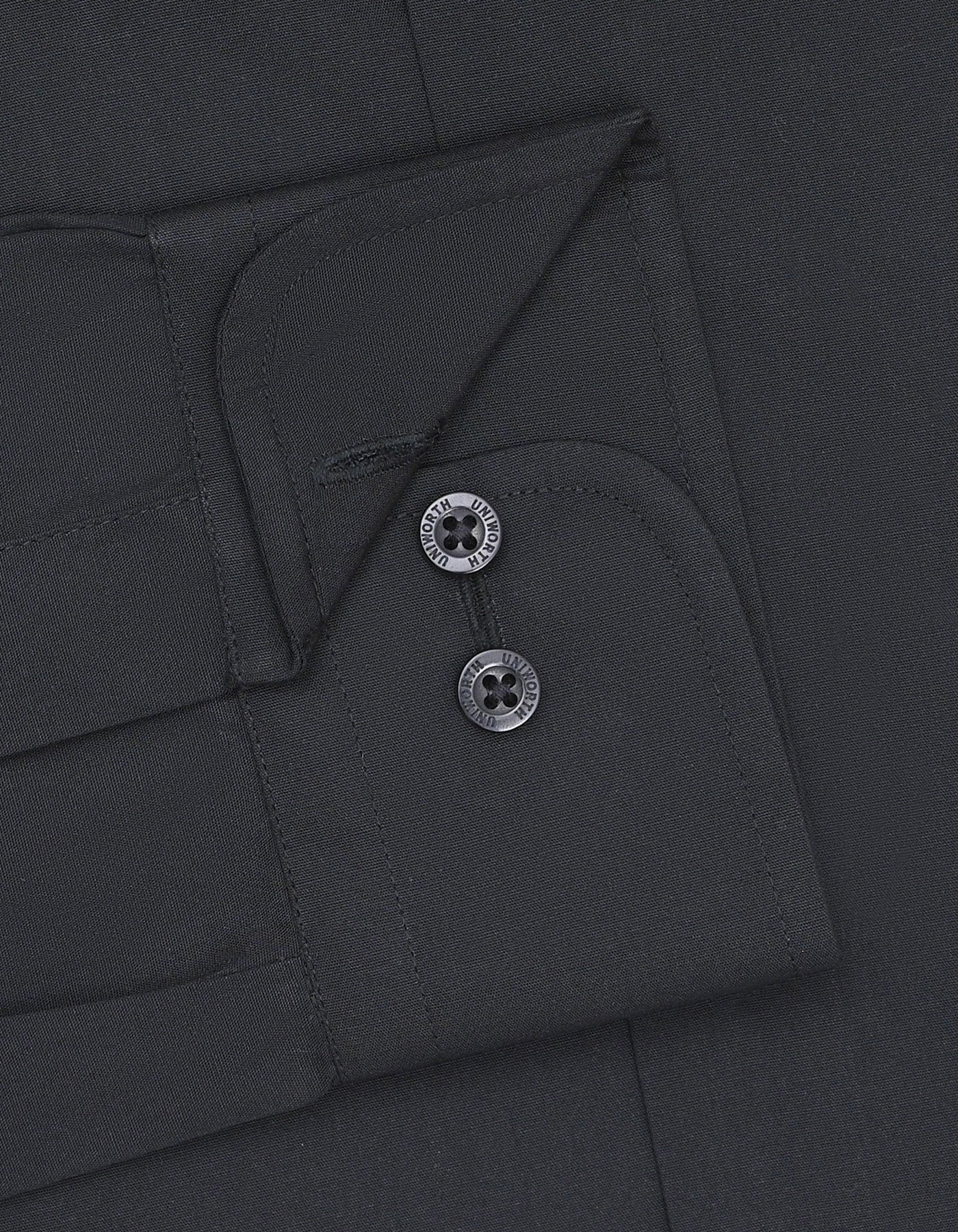 Plain Black Tailored Smart Fit Shirt FS1324-3SF-15.5