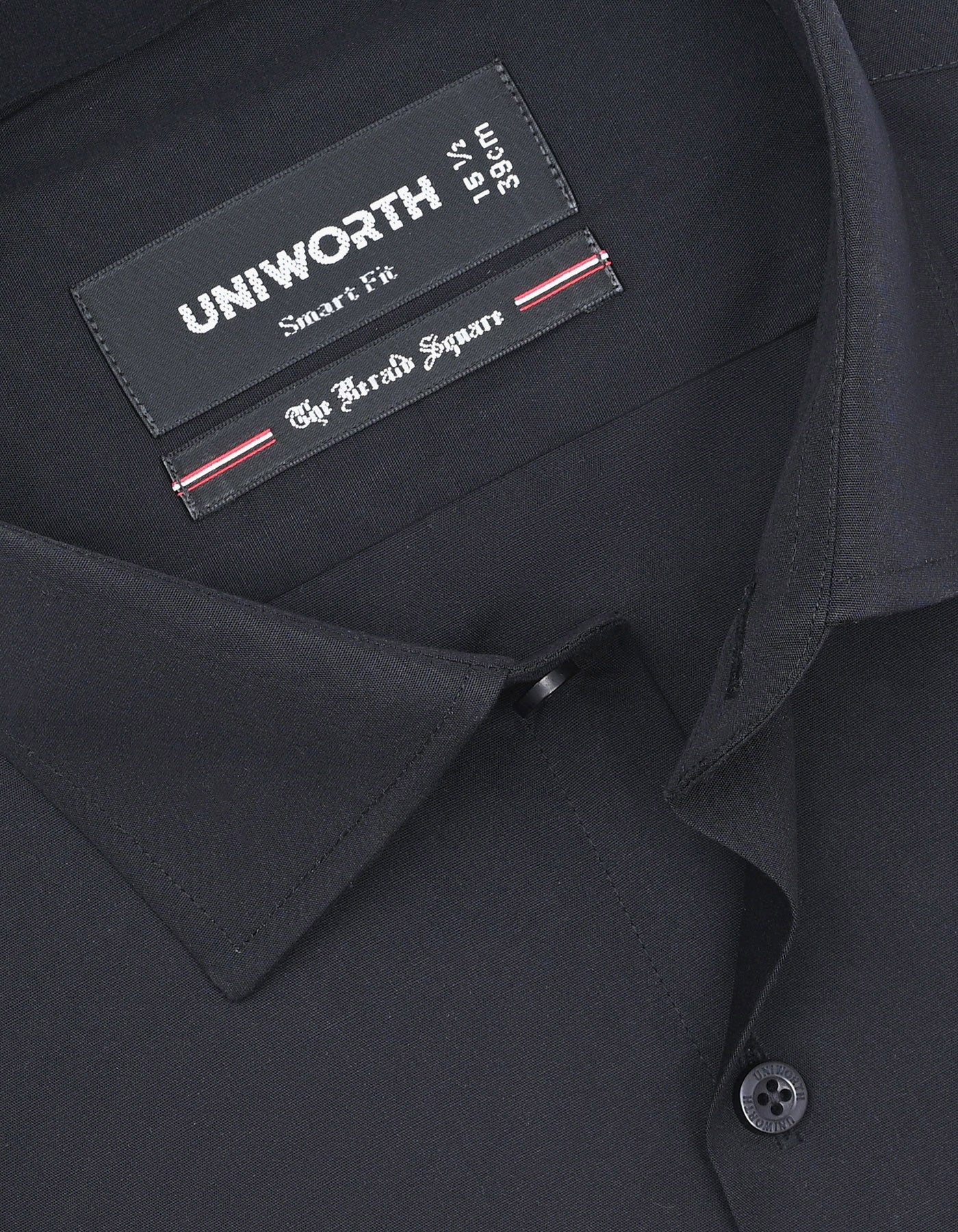 Plain Black Tailored Smart Fit Shirt FS1324-3SF-15