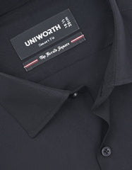 Plain Black Tailored Smart Fit Shirt FS1324-3SF-15