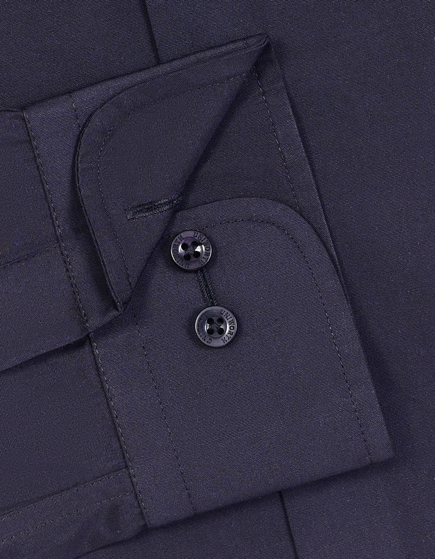 Plain Black Tailored Smart Fit Shirt FS1324-4SF-15.5