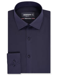Plain Black Tailored Smart Fit Shirt FS1324-4SF-14.5