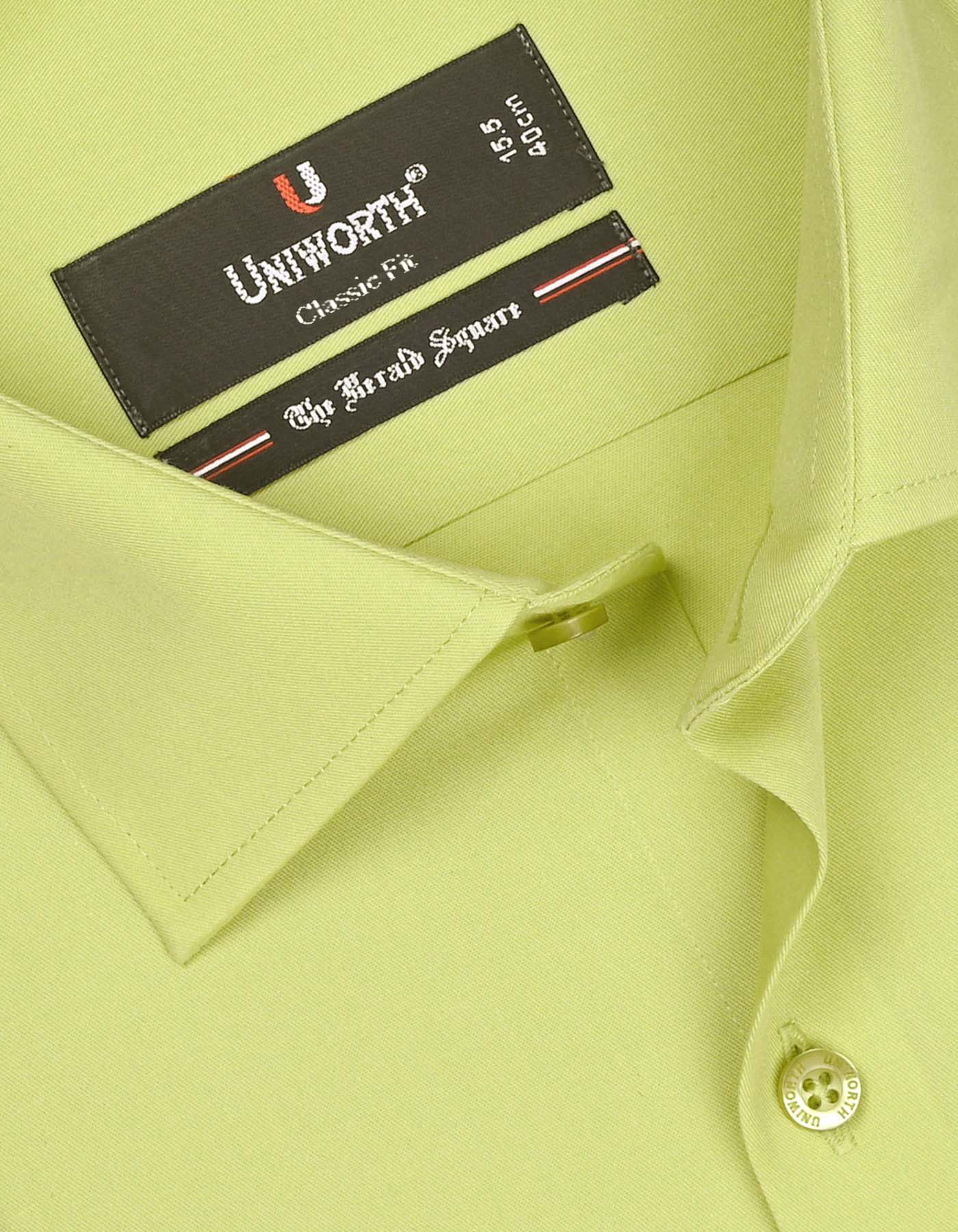 Plain Lemon Classic Fit Shirt FS1332-1RF-15