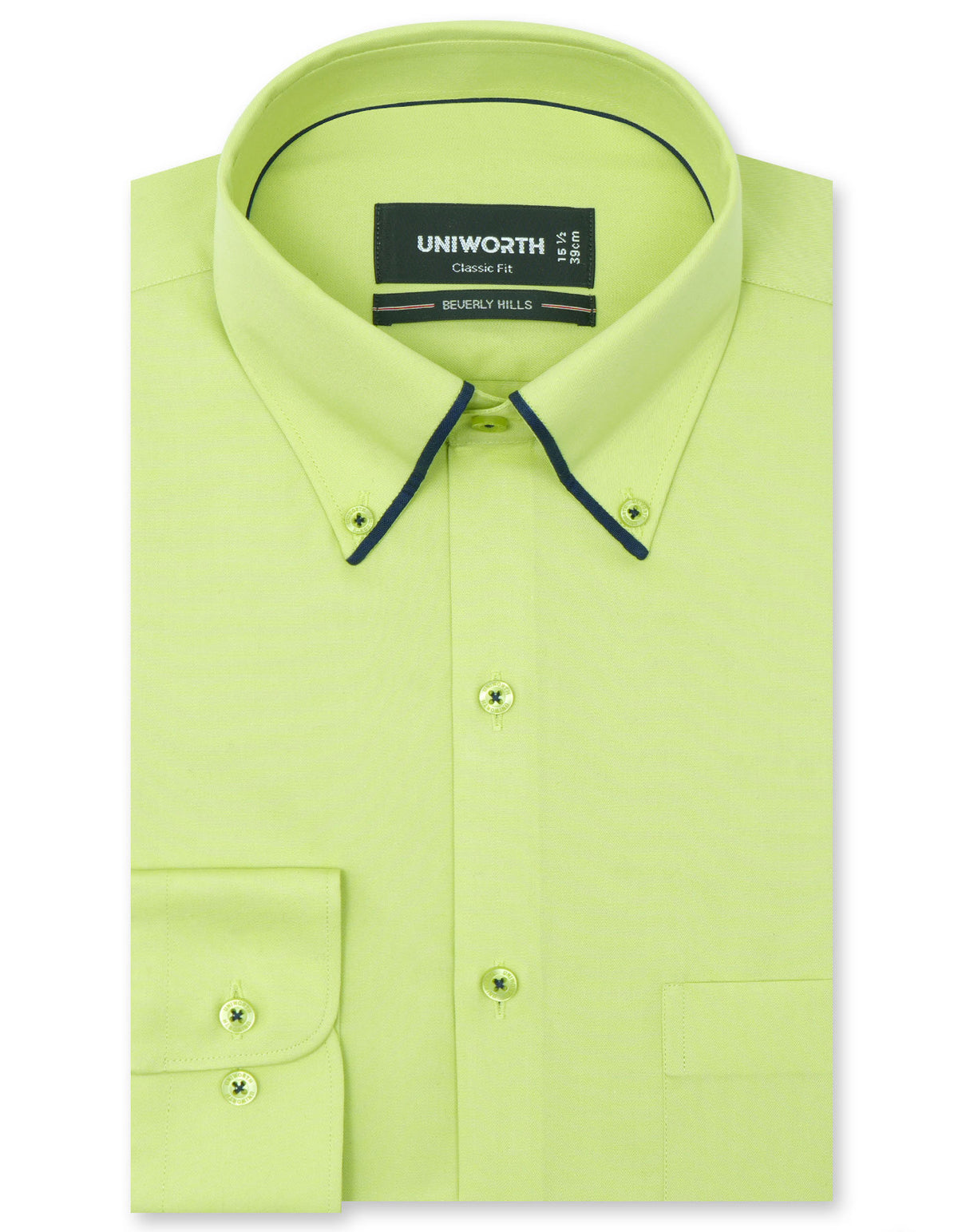 Plain Lemon Classic Fit Shirt FS1332-2RF-14.5