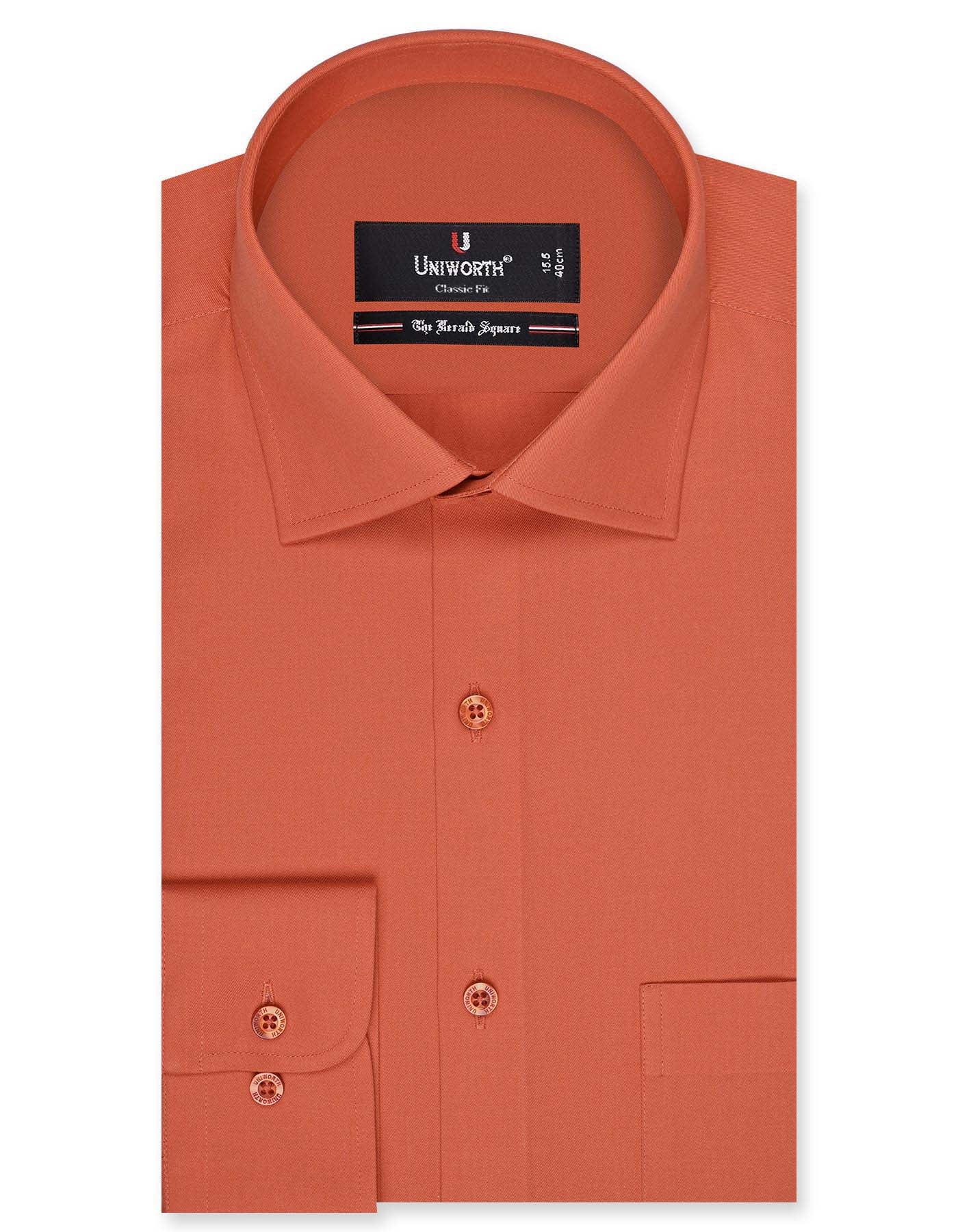 Plain Orange Classic Fit Shirt FS1350RF-14.5