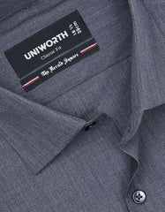 Plain Charcoal Classic Fit Shirt FS1399-2RF-15