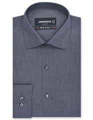 Charcoal Plain Classic Fit Shirt