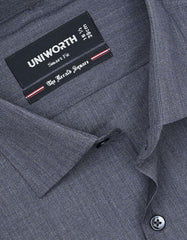 Plain Charcoal Tailored Smart Fit Shirt FS1399-2SF-15