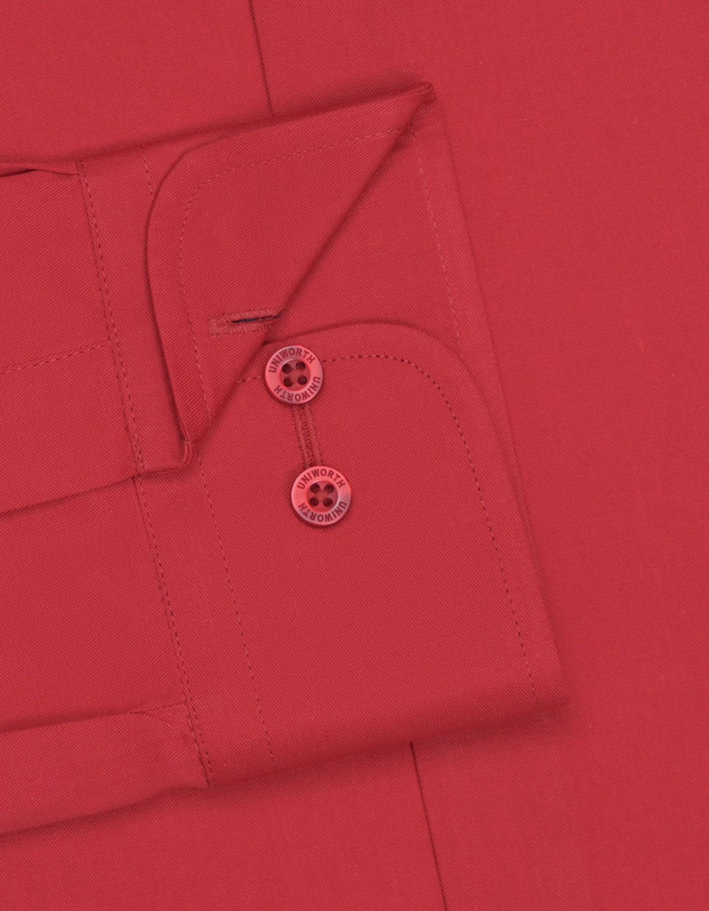 Plain Red Classic Fit Shirt FS1563-1RF-15.5