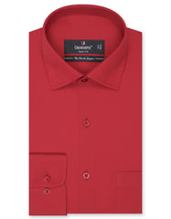 Plain Red Tailored Smart Fit Shirt FS1563-1SF-14.5