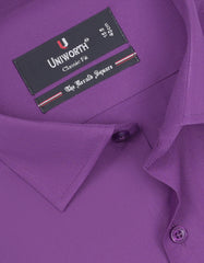 Plain Purple Classic Fit Shirt FS1565-1RF-15