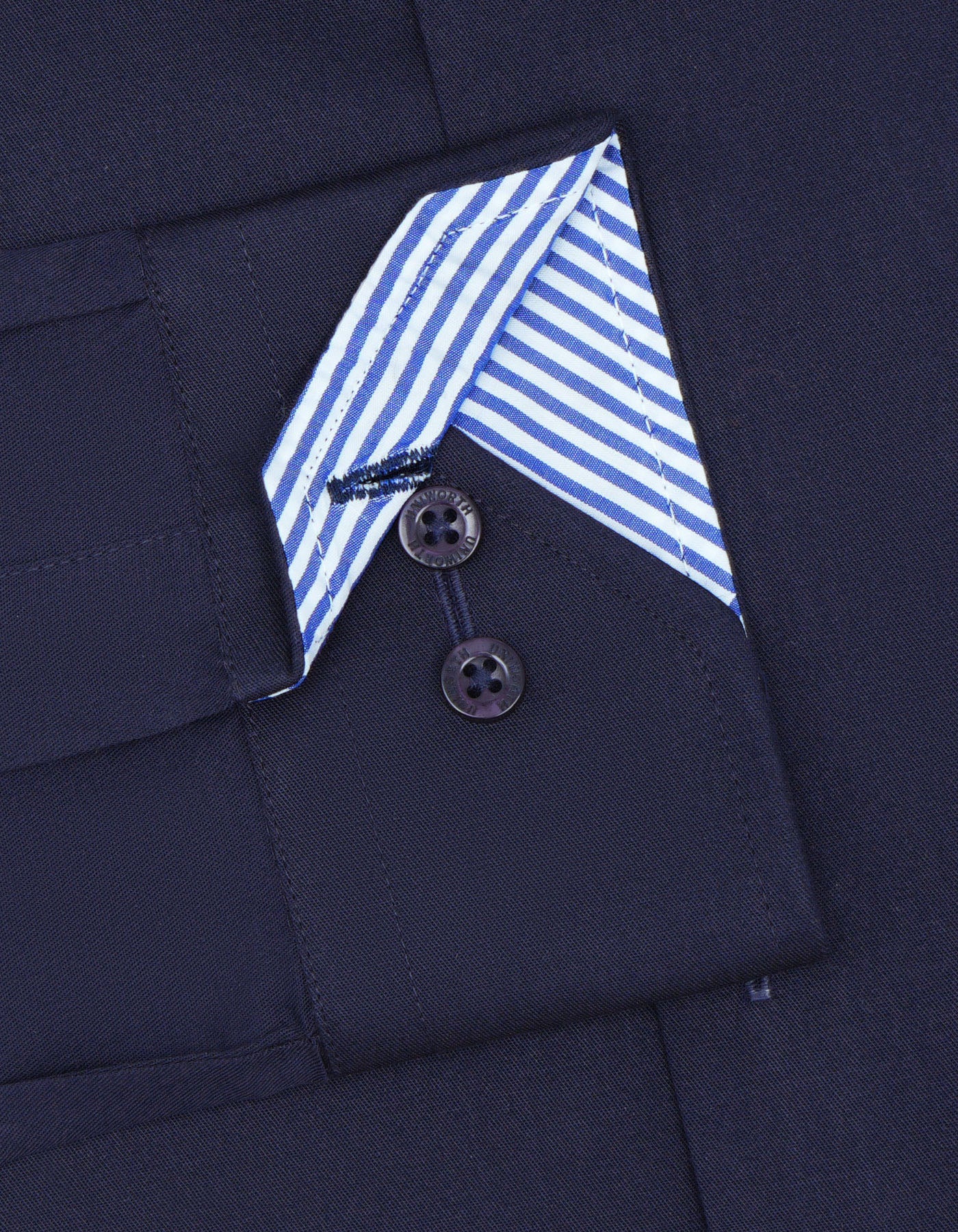 Check Navy Tailored Smart Fit Shirt FS1573-1SF-15.5