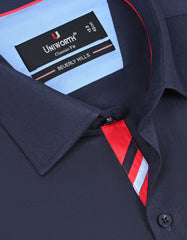 Plain Navy Classic Fit Shirt FS1573RF-15