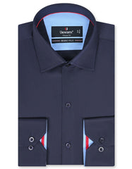 Plain Navy Classic Fit Shirt FS1573RF-14.5