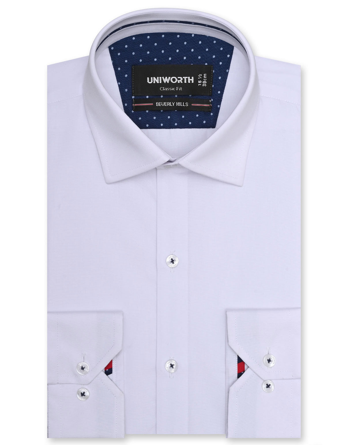 Plain White Classic Fit Shirt FS1594RF-14.5