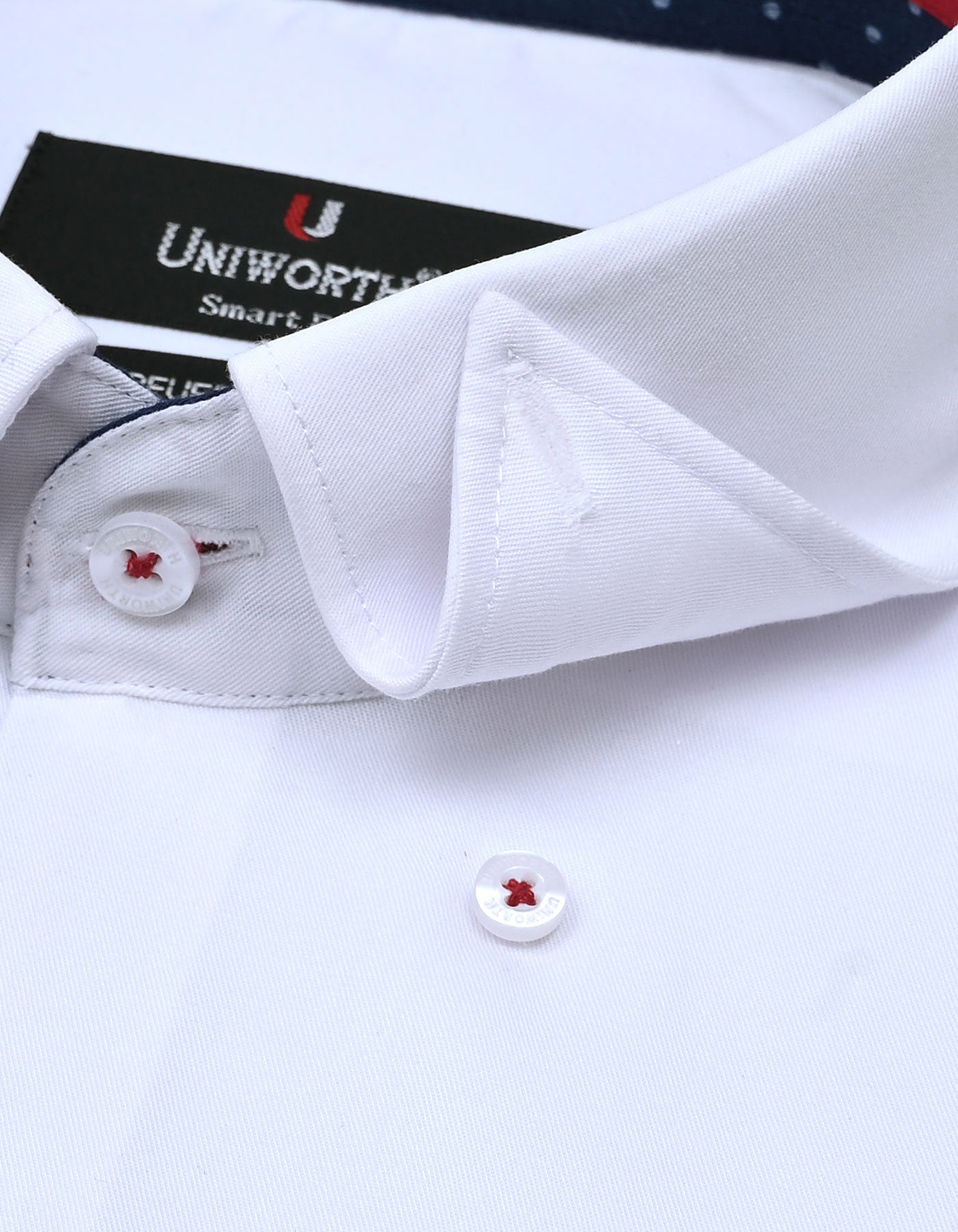 Plain White Tailored Smart Fit Shirt FS1596-1SF-15.5