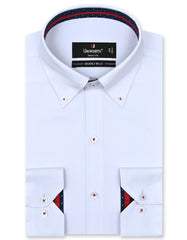 Plain White Tailored Smart Fit Shirt FS1596-1SF-14.5