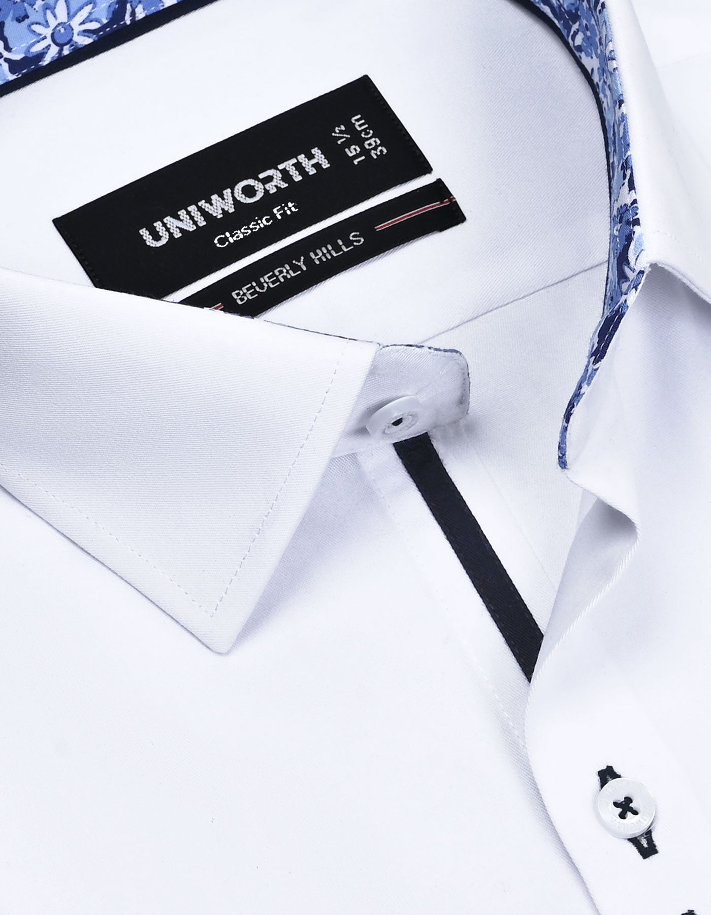 Plain White Classic Fit Shirt FS1596-5RF-15