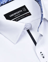 Plain White Classic Fit Shirt FS1596-5RF-15