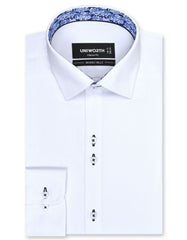Plain White Classic Fit Shirt FS1596-5RF-14.5