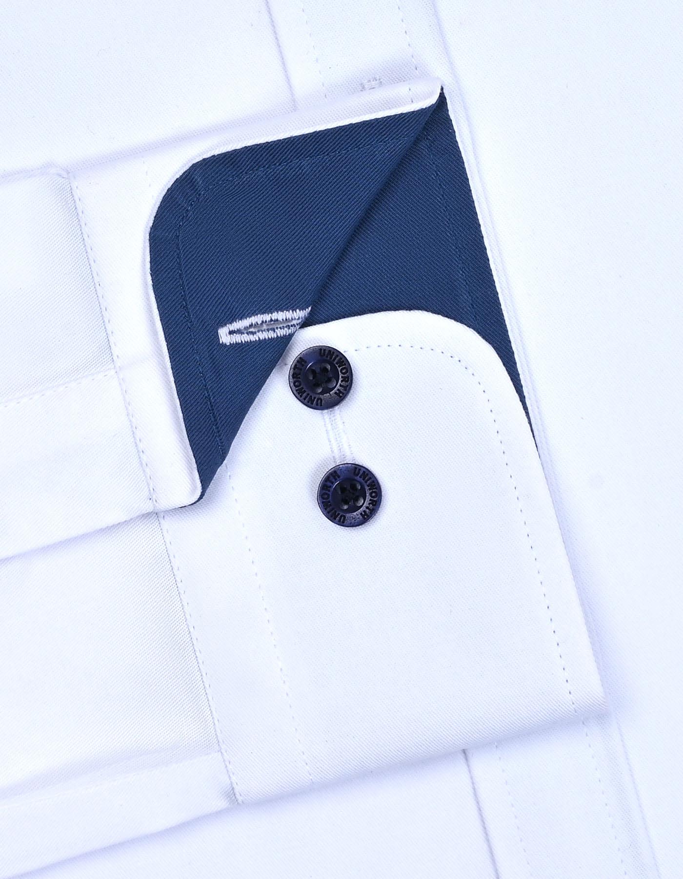 Plain White Tailored Smart Fit Shirt FS1596-6SF-15.5