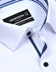 Plain White Tailored Smart Fit Shirt FS1596-6SF-15