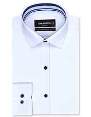 Plain White Tailored Smart Fit Shirt FS1596-6SF-14.5