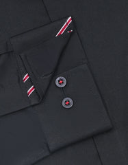 Plain Black Tailored Smart Fit Shirt FS1600-2SF-15.5