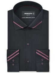 Plain Black Tailored Smart Fit Shirt FS1600-2SF-14.5