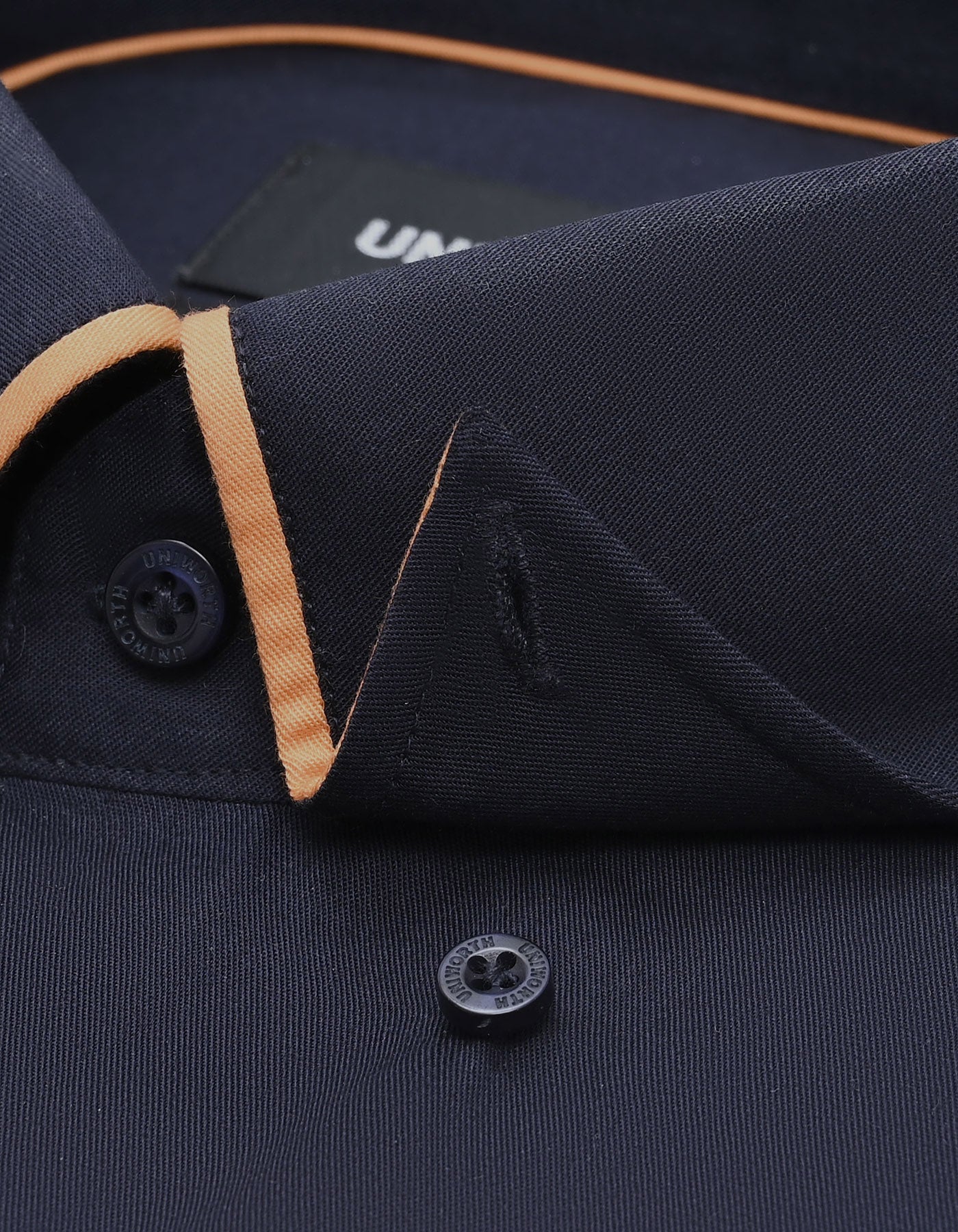 Plain Navy Tailored Smart Fit Shirt FS1601SF-15.5