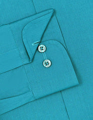 Plain Teal Classic Fit Shirt FS1609-1RF-15.5