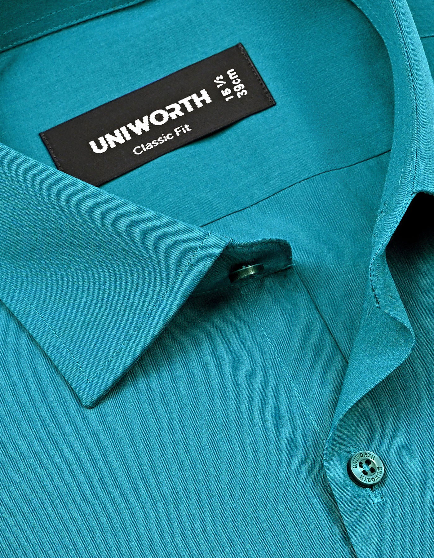 Plain Teal Classic Fit Shirt FS1609-1RF-15