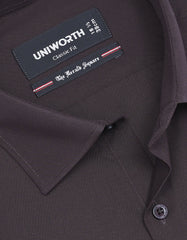 Plain Chocolate Classic Fit Shirt FS1610-2RF-15