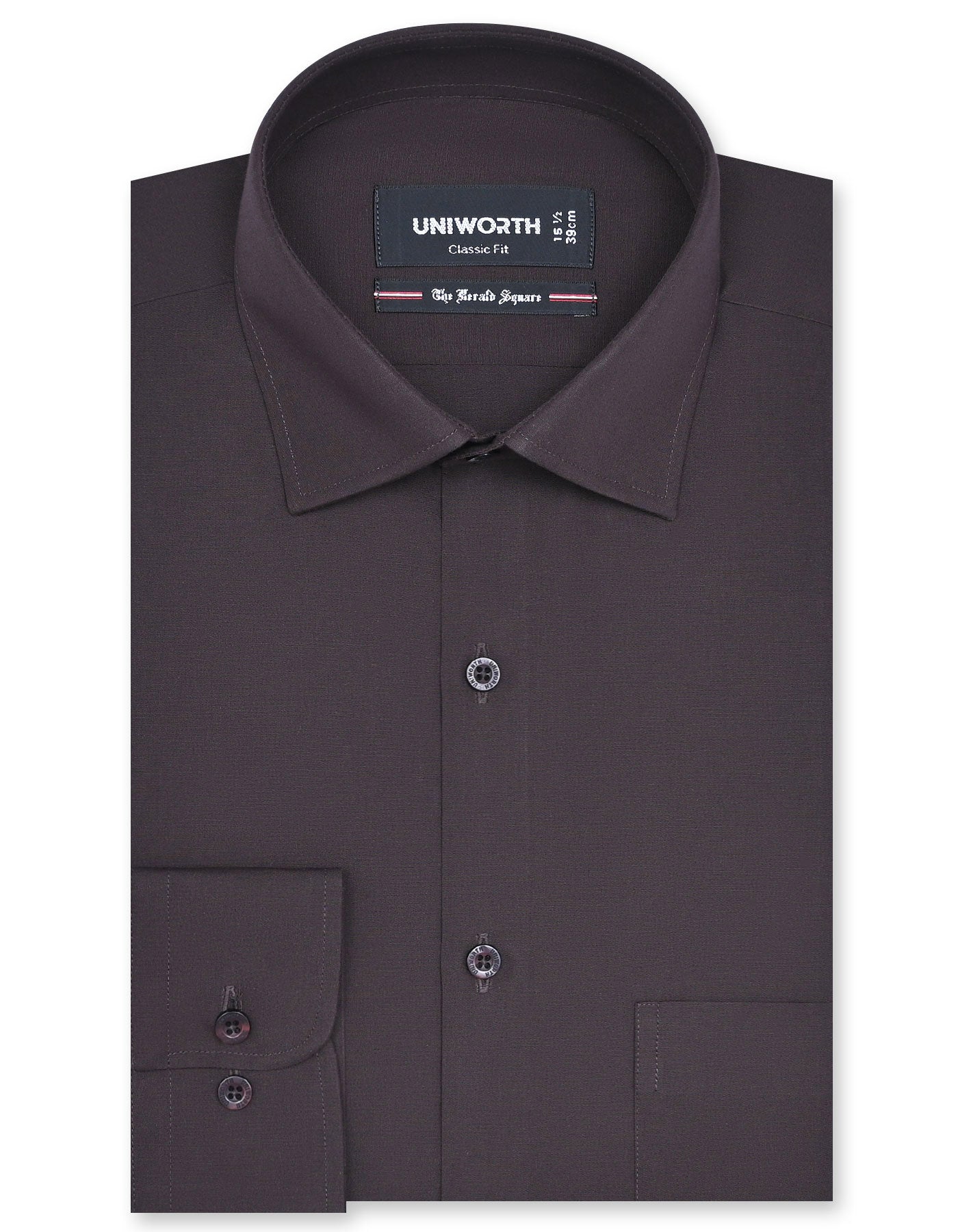 Plain Chocolate Classic Fit Shirt FS1610-2RF-14.5