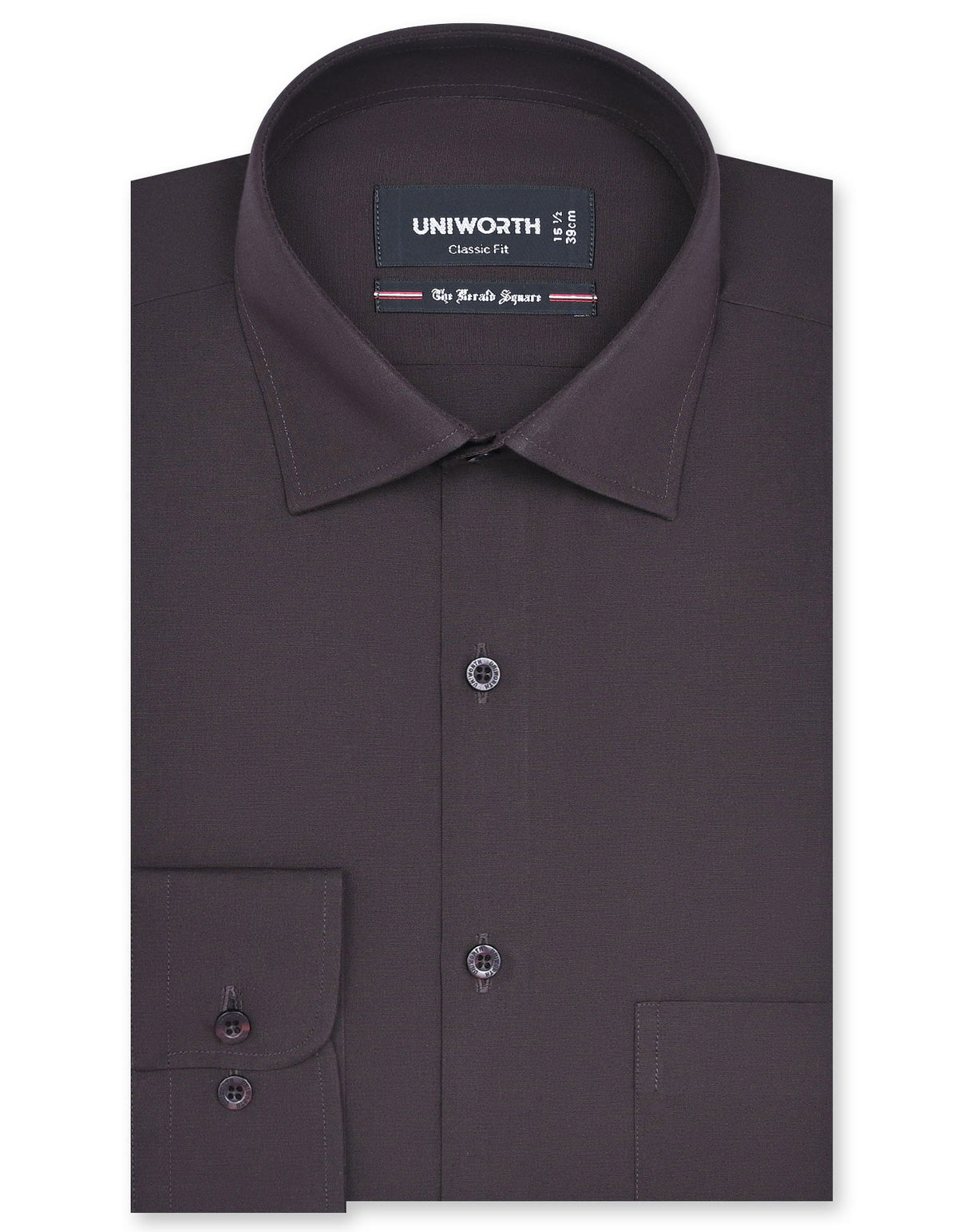 Plain Chocolate Classic Fit Shirt FS1610-2RF-14.5