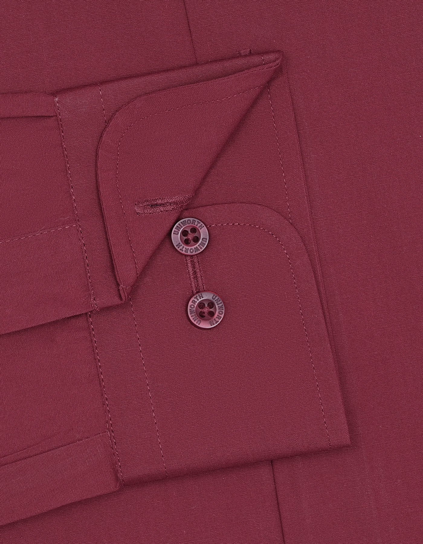 Plain Maroon Tailored Smart Fit Shirt FS1612SF-15.5
