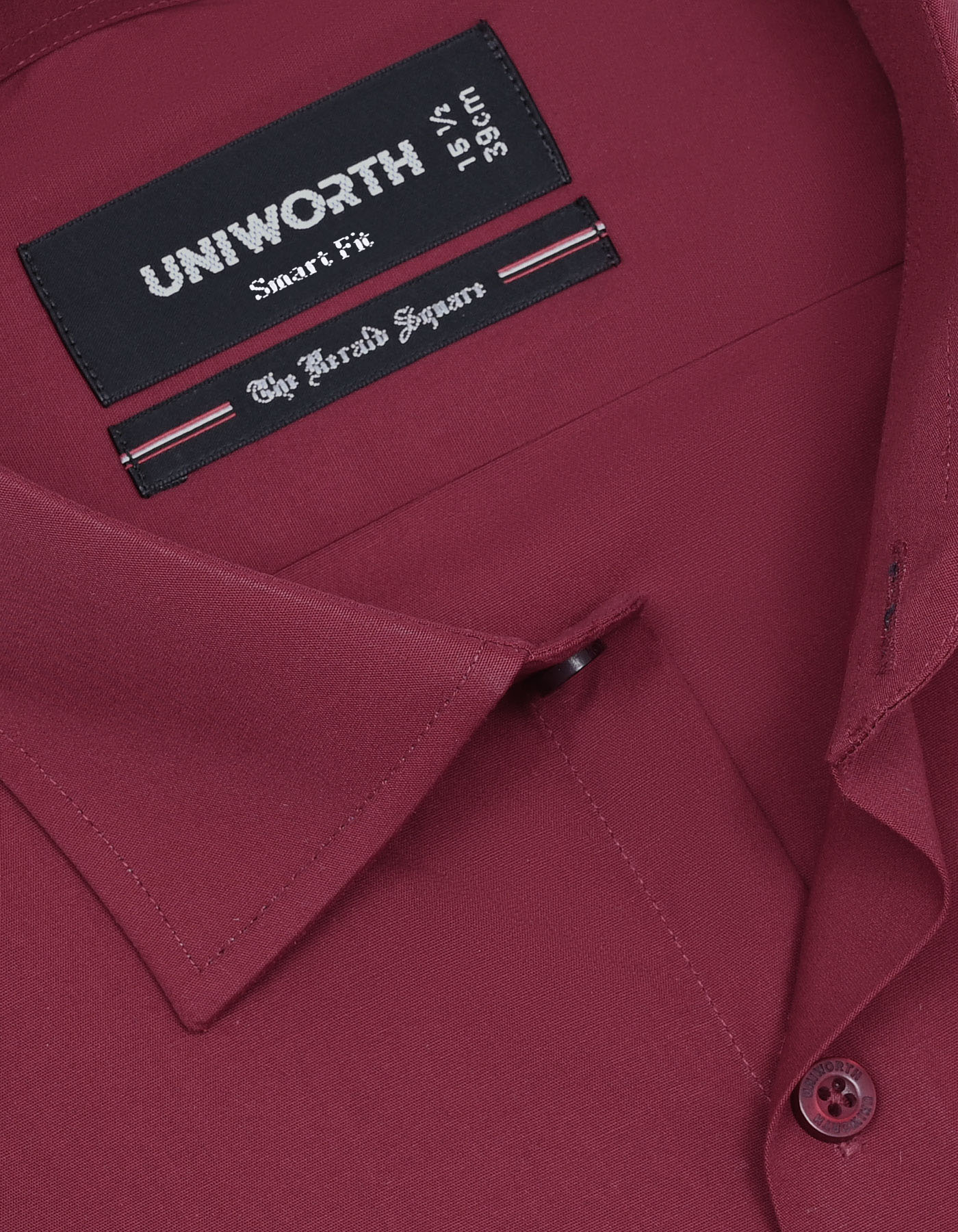 Plain Maroon Tailored Smart Fit Shirt FS1612SF-15