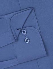 Plain M Blue Classic Fit Shirt FS1621RF-15.5