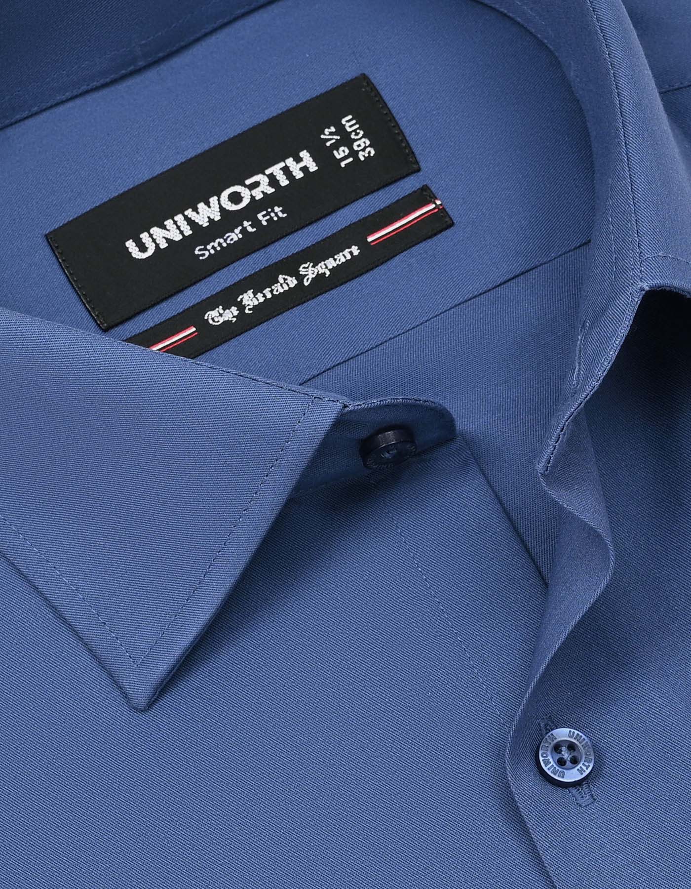 Plain M Blue Smart Fit Shirt FS1621SF-15