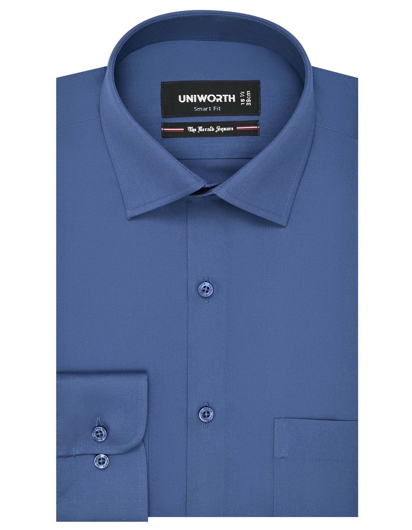 Plain M Blue Smart Fit Shirt FS1621SF-14.5