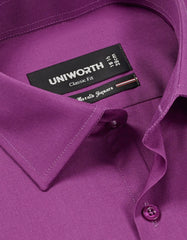 Plain Purple Classic Fit Shirt FS1635RF-15