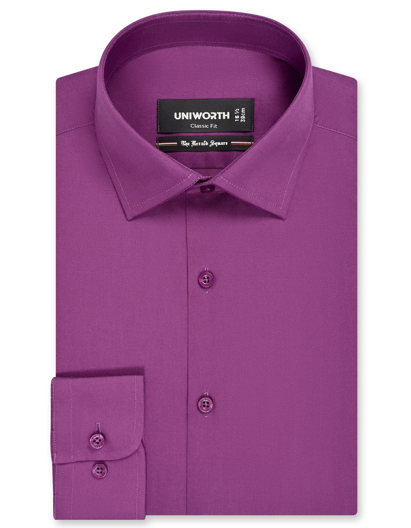 Plain Purple Classic Fit Shirt FS1635RF-14.5