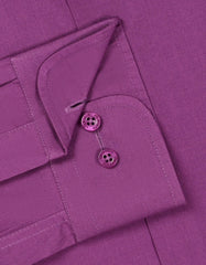 Plain Purple Tailored Smart Fit Shirt FS1635SF-15.5