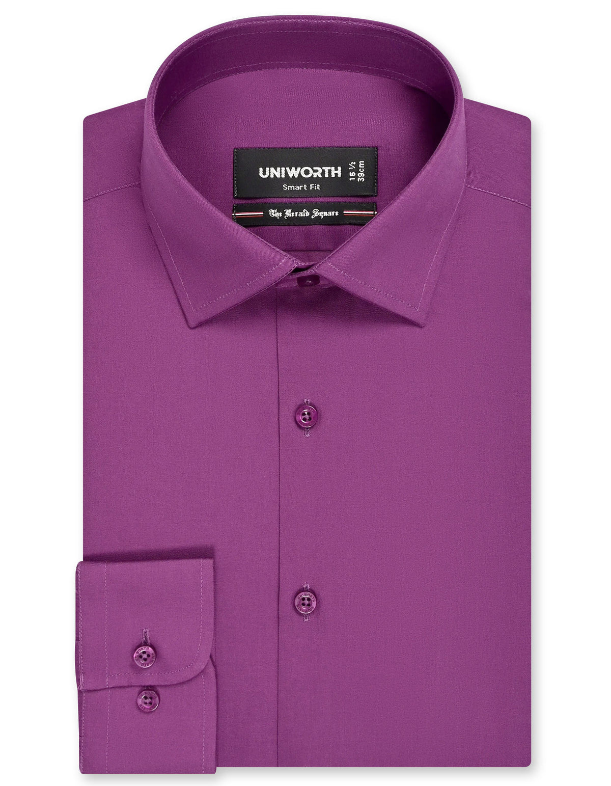 Plain Purple Tailored Smart Fit Shirt FS1635SF-14.5
