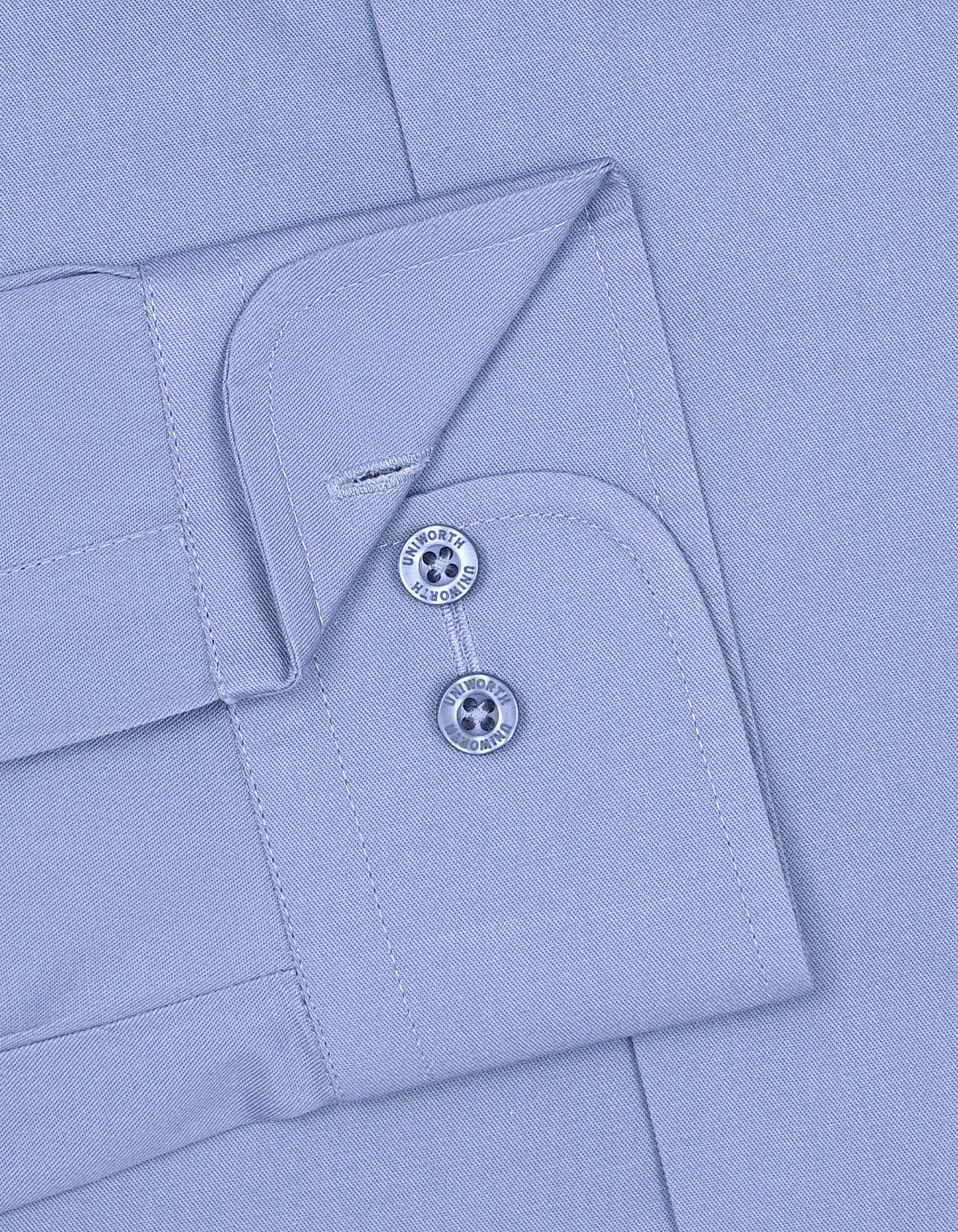 Plain L Grey Tailored Smart Fit Shirt FS1636-2SF-15.5