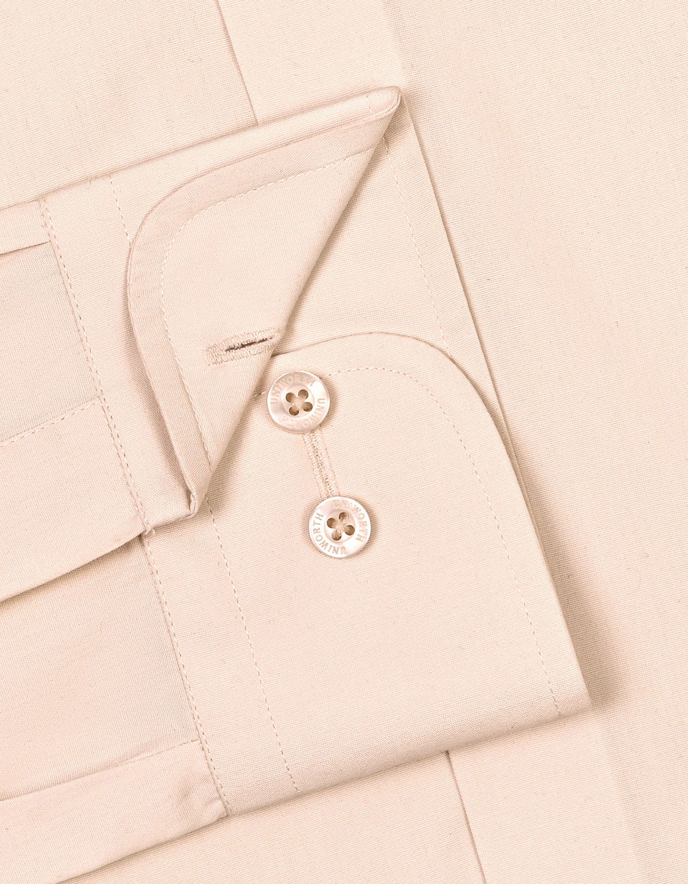 Plain Beige Classic Fit Shirt FS1638RF-15.5