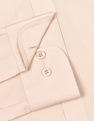 Plain Beige Classic Fit Shirt FS1638RF-15.5