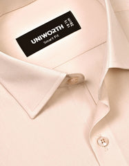 Plain Beige Tailored Smart Fit Shirt FS1638SF-15