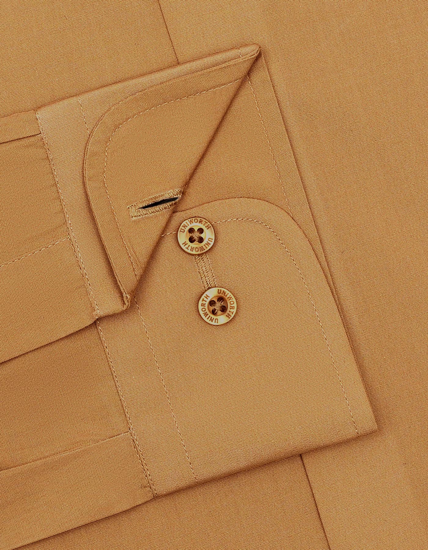 Plain Khaki Tailored Smart Fit Shirt FS1647-1SF-15.5